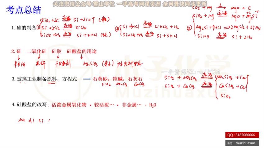 2023高三腾讯课堂化学木子全年班，网盘下载(72.27G)