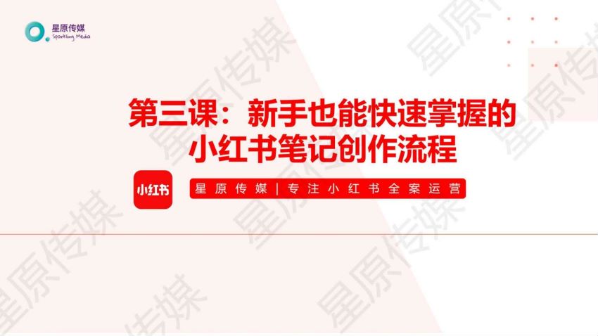 小红书博主涨粉训练营：一篇笔记爆涨10000粉及引流的技巧 ，网盘下载(125.80M)