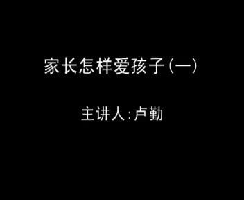 【卢勤、王大伟】家长如何爱孩子与孩子一起平安成长 ，网盘下载(468.33M)