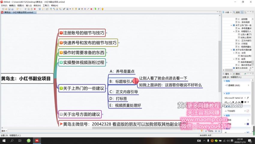 黄岛主：小红书副业项目 ，网盘下载(379.33M)