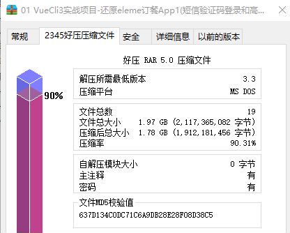 VueCli3实战项目-还原饿了么订餐app，网盘下载(9.47G)