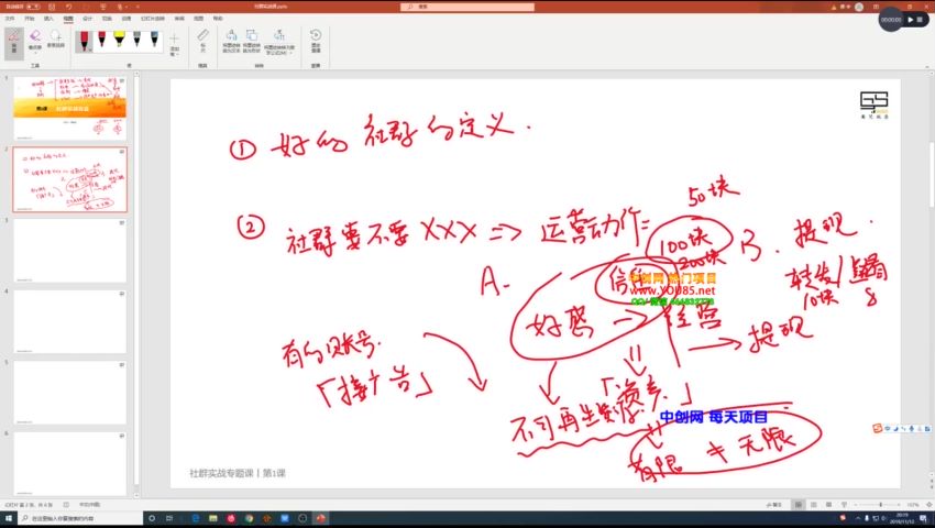 「社群运营系列课程」如何做一个好社群，利用社群变现（17节实战复盘），网盘下载(910.32M)