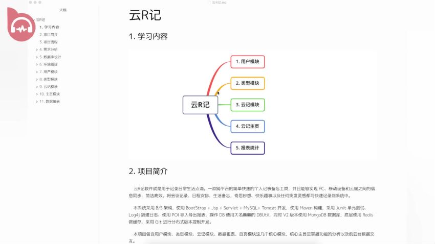 2021年最新 Java入门级项目云日记，网盘下载(2.98G)