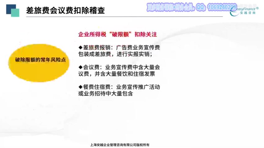 【安越咨询】 企业全生命周期的税务筹划与风险管理，网盘下载(5.01G)