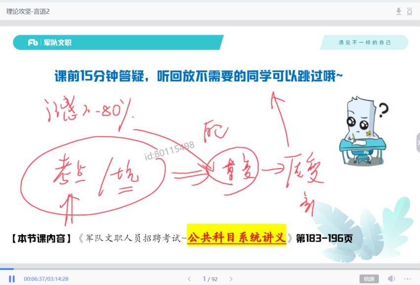 公考：2023军队文职，网盘下载(23.80G)